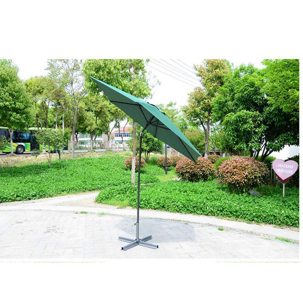 2,4 m/7,9 stopy parasol ogrodowy z baldachimem, składany, odporny na promieniowanie UV aluminiowy korbowy na balkon, taras, ogród, parasol zewnętrzny, osłona przeciwsłoneczna, dobry