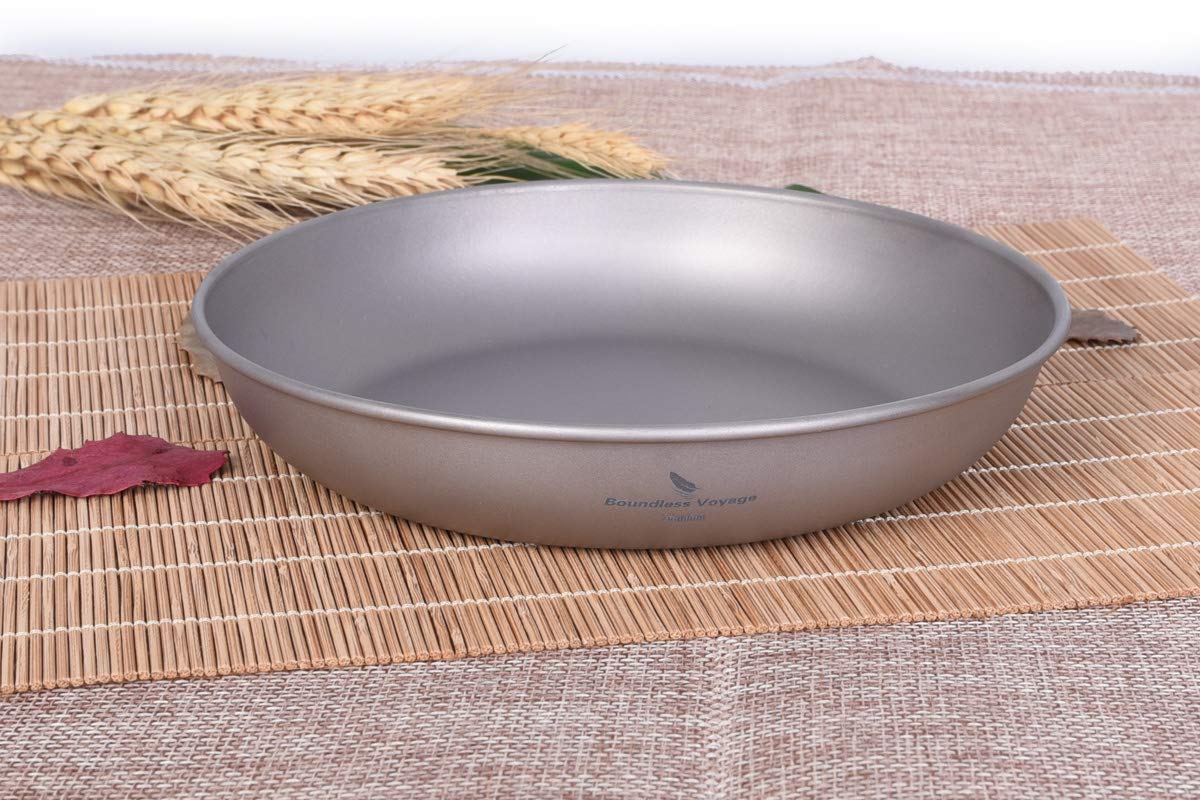 Amazon | Boundless Voyage チタン皿 ラウンド プレート 食器 皿 割れ