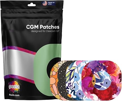 Peelz Dexcom G7 Adhesive Patches Strong & Waterproof CGM Covers for Active Lifestyles | Keeps Sensor Secure During Workouts, Swimming & Sleep | Long-Lasting, Skin-Friendly Stelo Adhesive 14+ Days