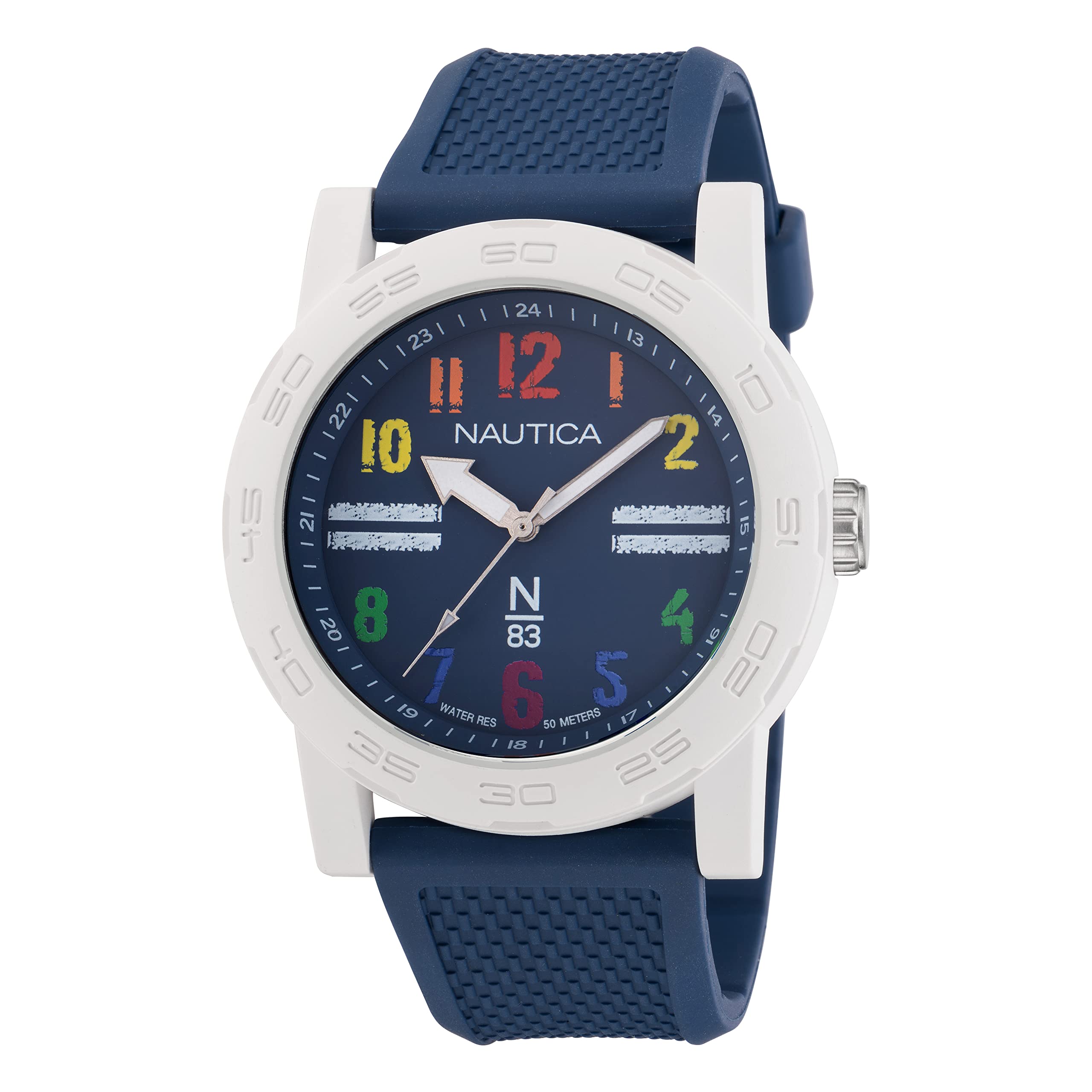 Nautica N83 NAPATS304 Ayia Triada - Reloj para Hombre con Correa de Fibra sintética, Color Azul
