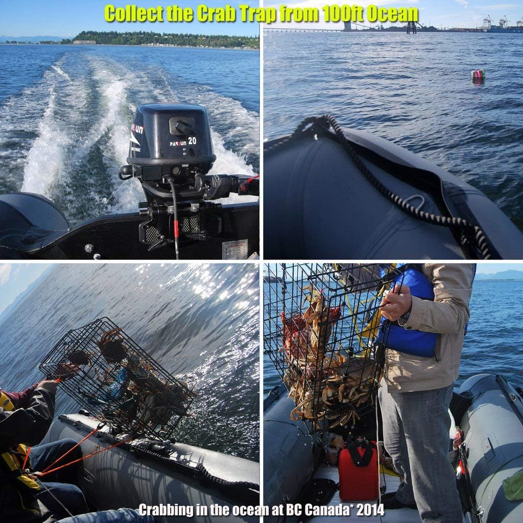 Seamax HD430 14 Feet Heavy Duty Inflatable Boat, Max 9 Passengers and 35HP Rated-(Dark Grey)