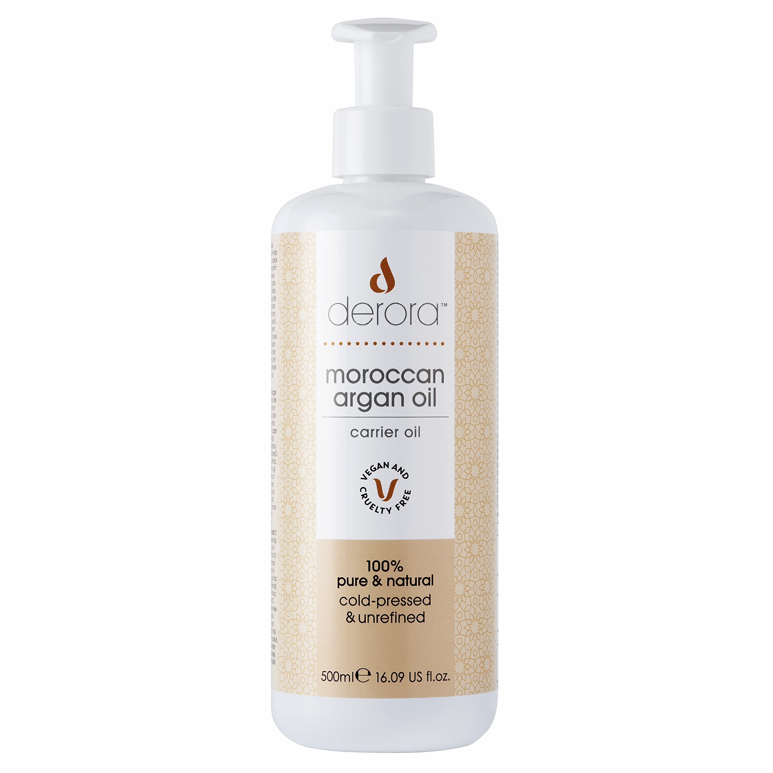 Derora Moroccan Argan Oil, 500 ml (Pack of 1)