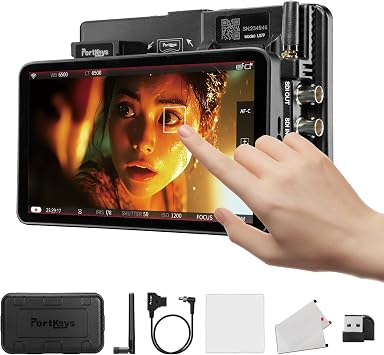 Portkeys LS7P 7" Camera Field Monitor Metal Frame Wireless Control for ARR1 MINI, A1/A9II/A7III/A7CII/FX3/FX30/ZV-E10/RX10/A7MIV/A6700/A7RIV/A7RV/ILX-LR1/A9III/RX0/A7III/FX6, BS1H/BGH1, R5/6/7/8, etc