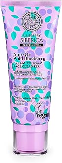 Natura Siberica Anti-OX Wild Blueberry. Cream-to-foam face cleanser