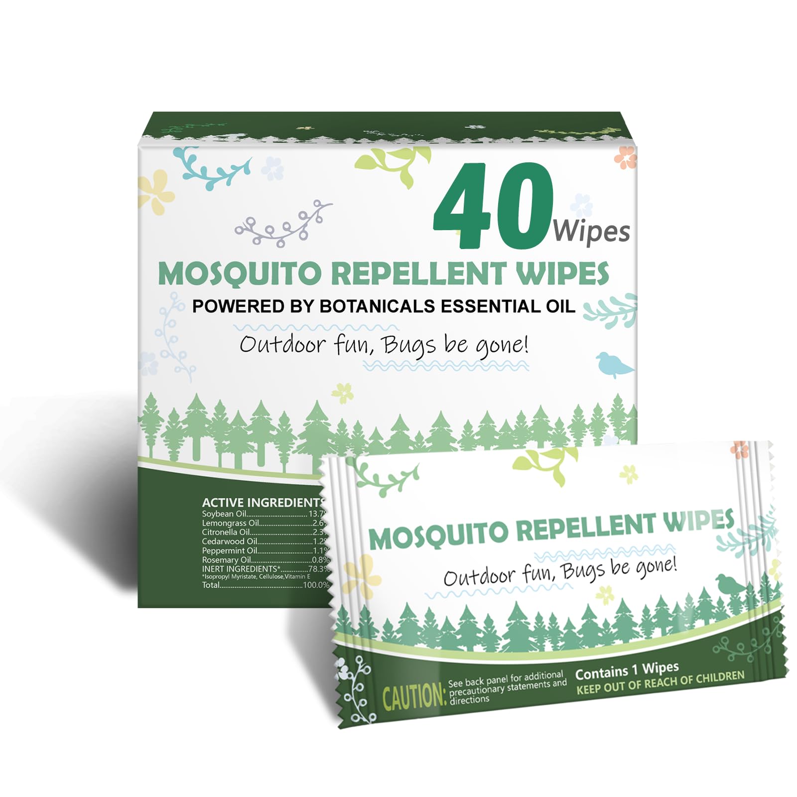Natural Mosquito Repellent Wipes