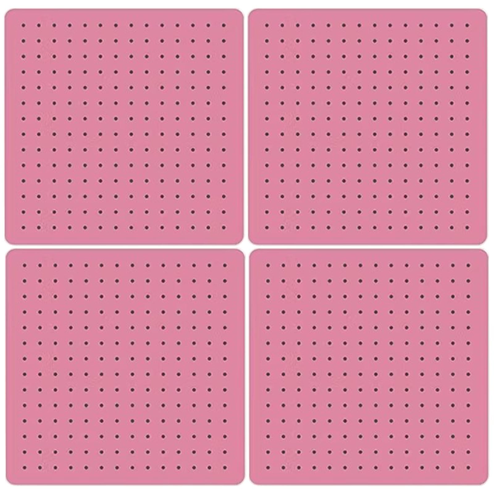 4er-Set Stahl-Pegboard, Garagen-Werkzeugverwaltungssystem, Wandmontierte Aufbewahrung(Pink color)