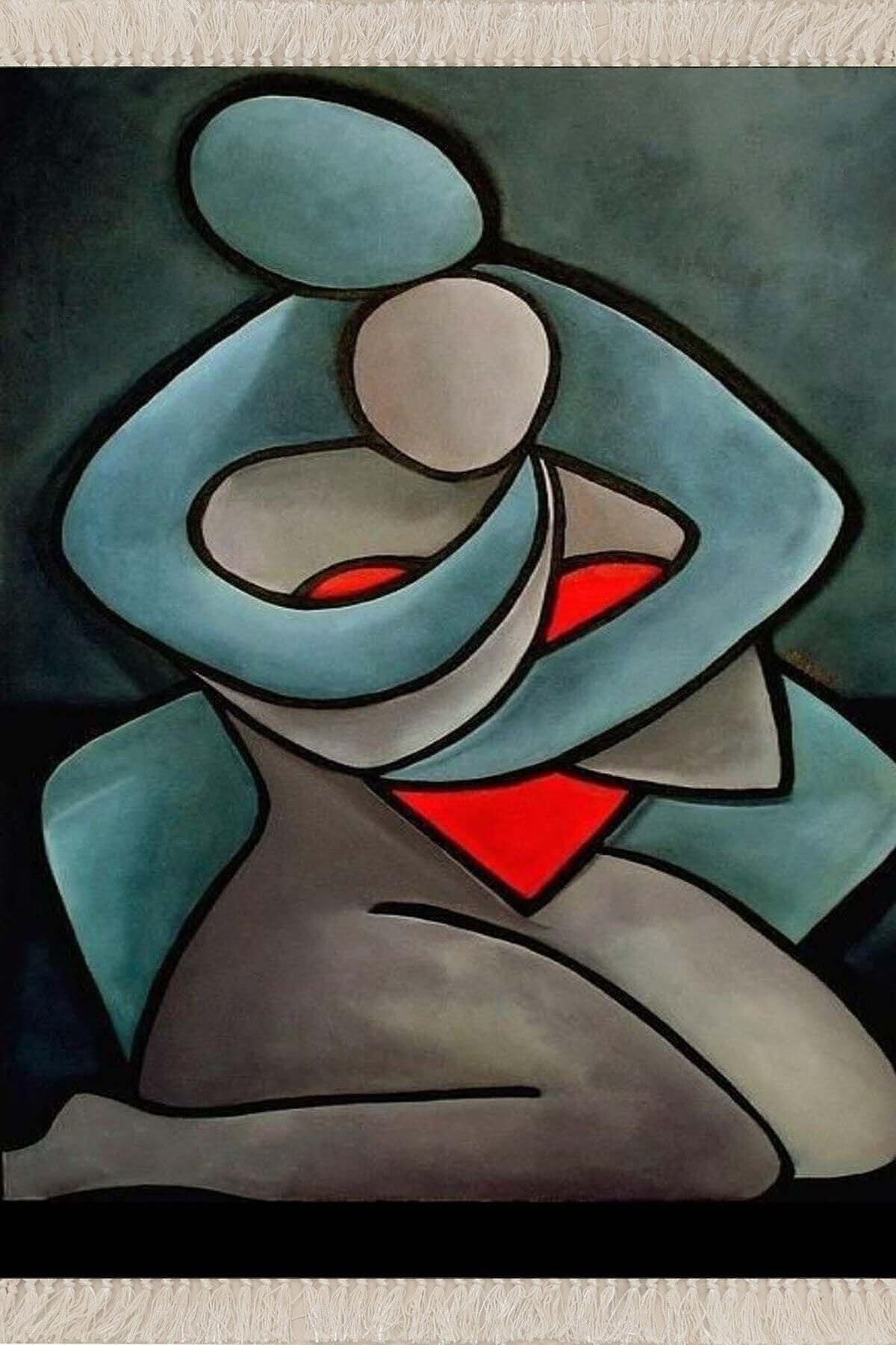 Pelangi Yeşil Sanat Dijital Baskı Yıkanabilir Kaymaz Taban Salon Halısı ve Yolluk, Yeşil 130 x 180