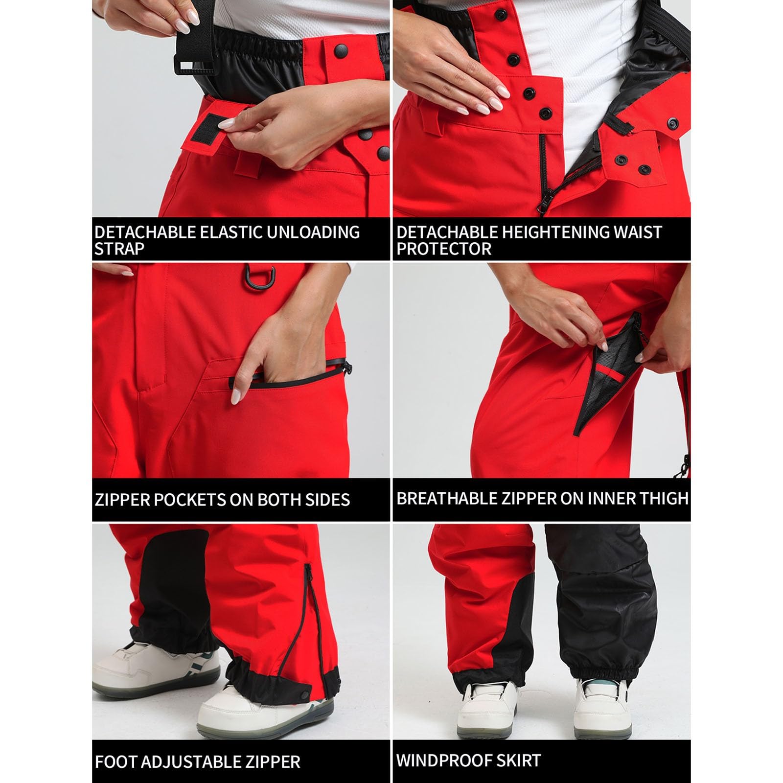 Sunnyuk Tuta Snowboard Uomo Completo Termico Intera Tuta Taglie Forti Elegante Salopette da Sci Montagna Impermeabili Curvy da Neve Invernale