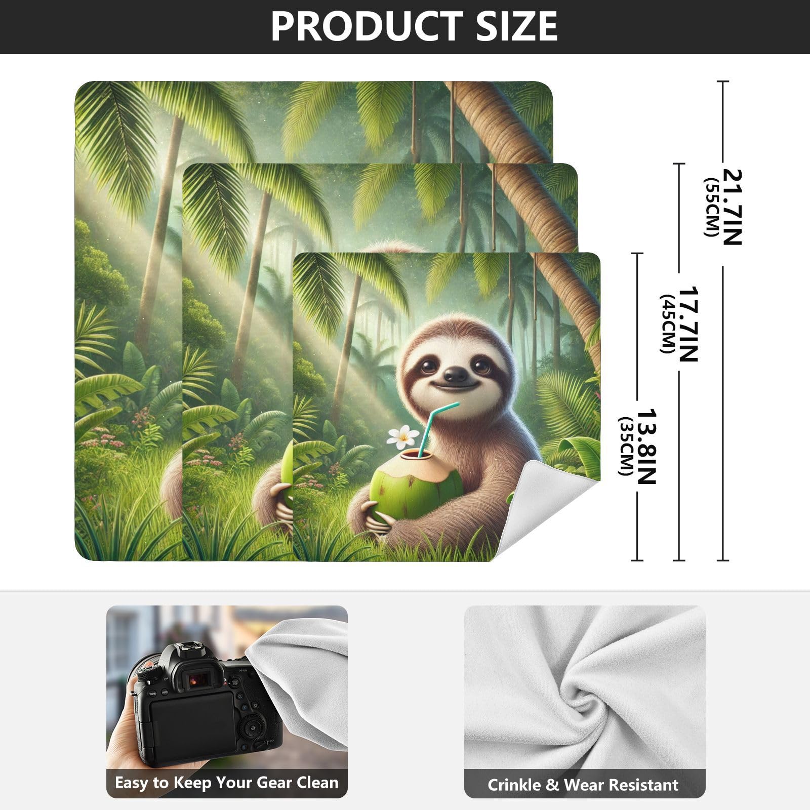 Joko Ivery Sloth Summer Rainforest Protective Wrap 13.8