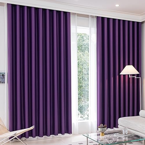 Miniatura 14 de Cortinas opacas negras para ventanas de 63 pulgadas de largo, juego de 2 paneles con ojales, cortinas opacas con ojales, ahorro de energía,