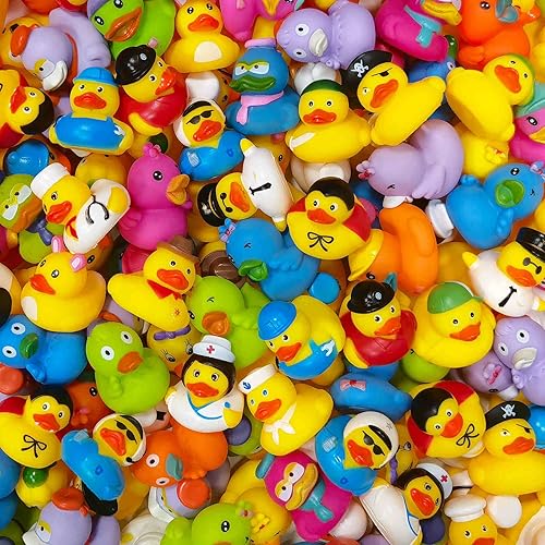 Miniatura 2 de Patos de goma a granel, surtido de patos para Jeep Ducking Floater Duck Juguetes de baño para fiestas (paquete de 50)