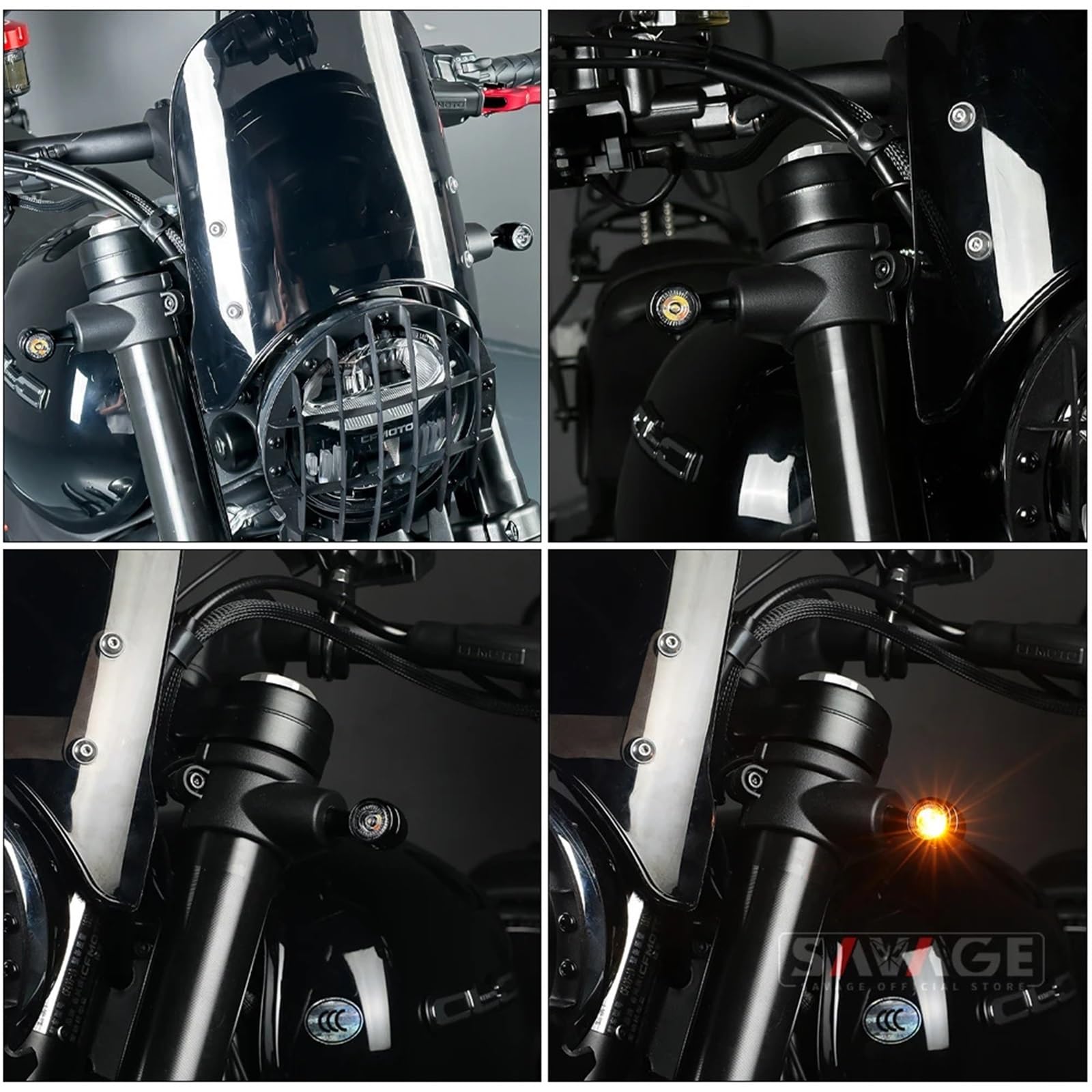 Dla CFMOTO, 450CLC, tylny kierunkowskaz motocykla LED migacz