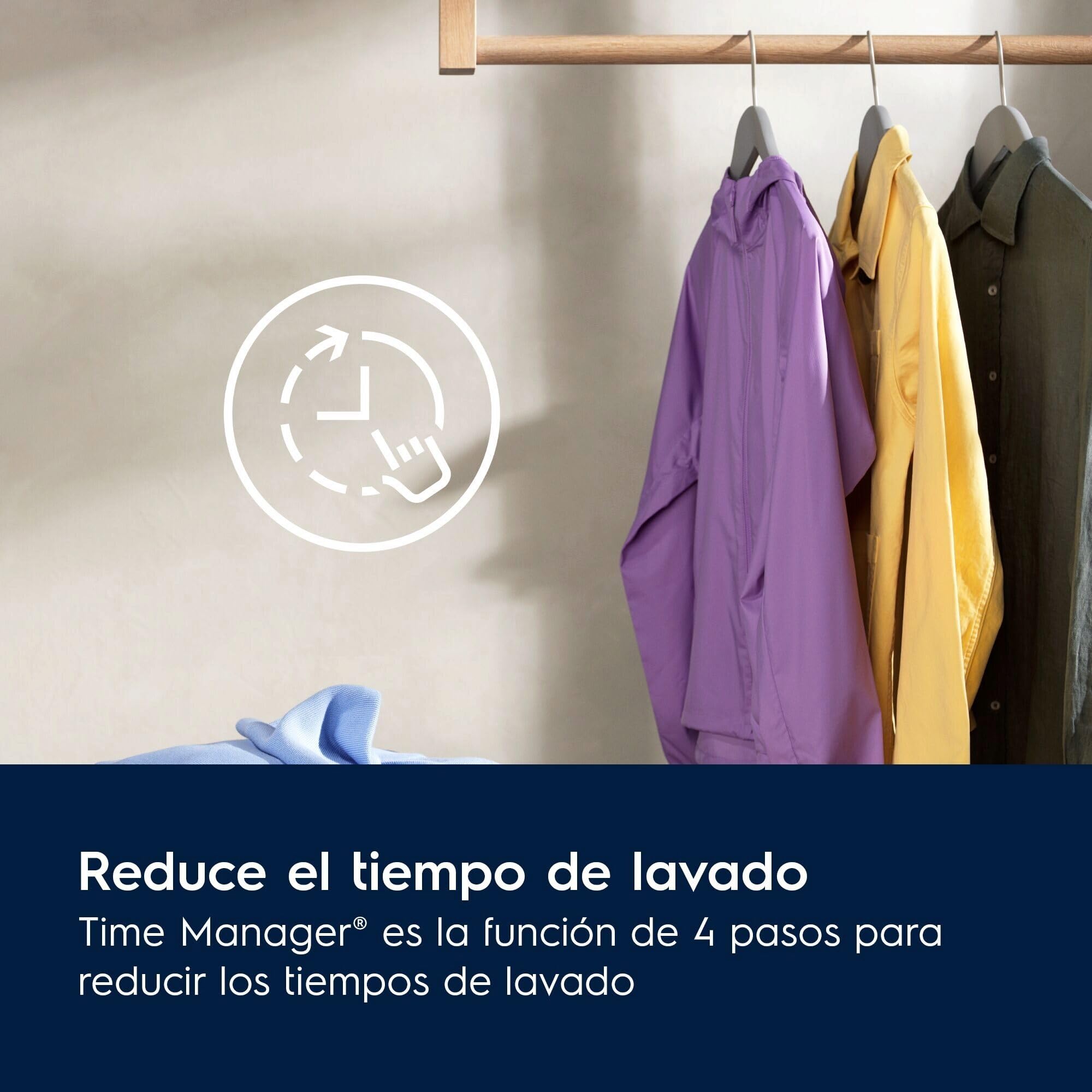 Electrolux EFI6194O2B Lavadora de Carga Frontal 9 Kg, Libre Instalación, Función SensiCare, Motor Inverter, Programa Higiene, Función TimeManager, Clase A