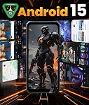 FOSSIBOT F114 Android 15 Rugged Phone Unlocked, 120Hz+6.67" Corning Glass, Slim 10.8mm Cell Phone, 16GB+128GB/2TB Smartphone, 50MP AI Camera, 5000mAh Dual SIM 4G T-Mobile/NFC/IP68/69K