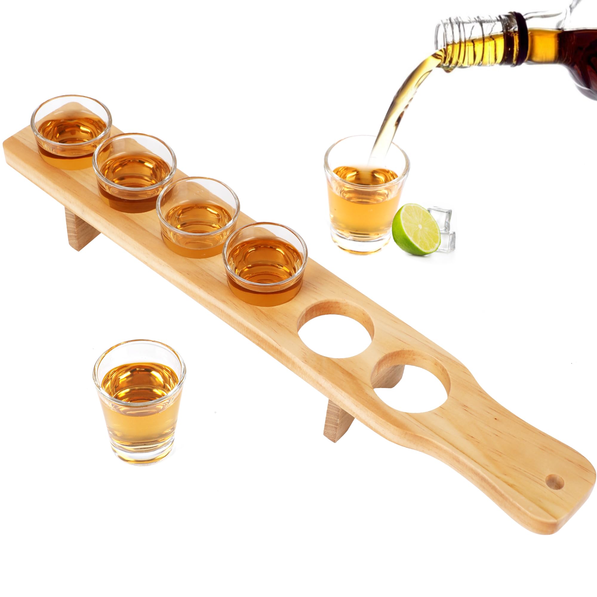 Verres à shot pour cocktail avec plateau de service en vrac pour bar et club