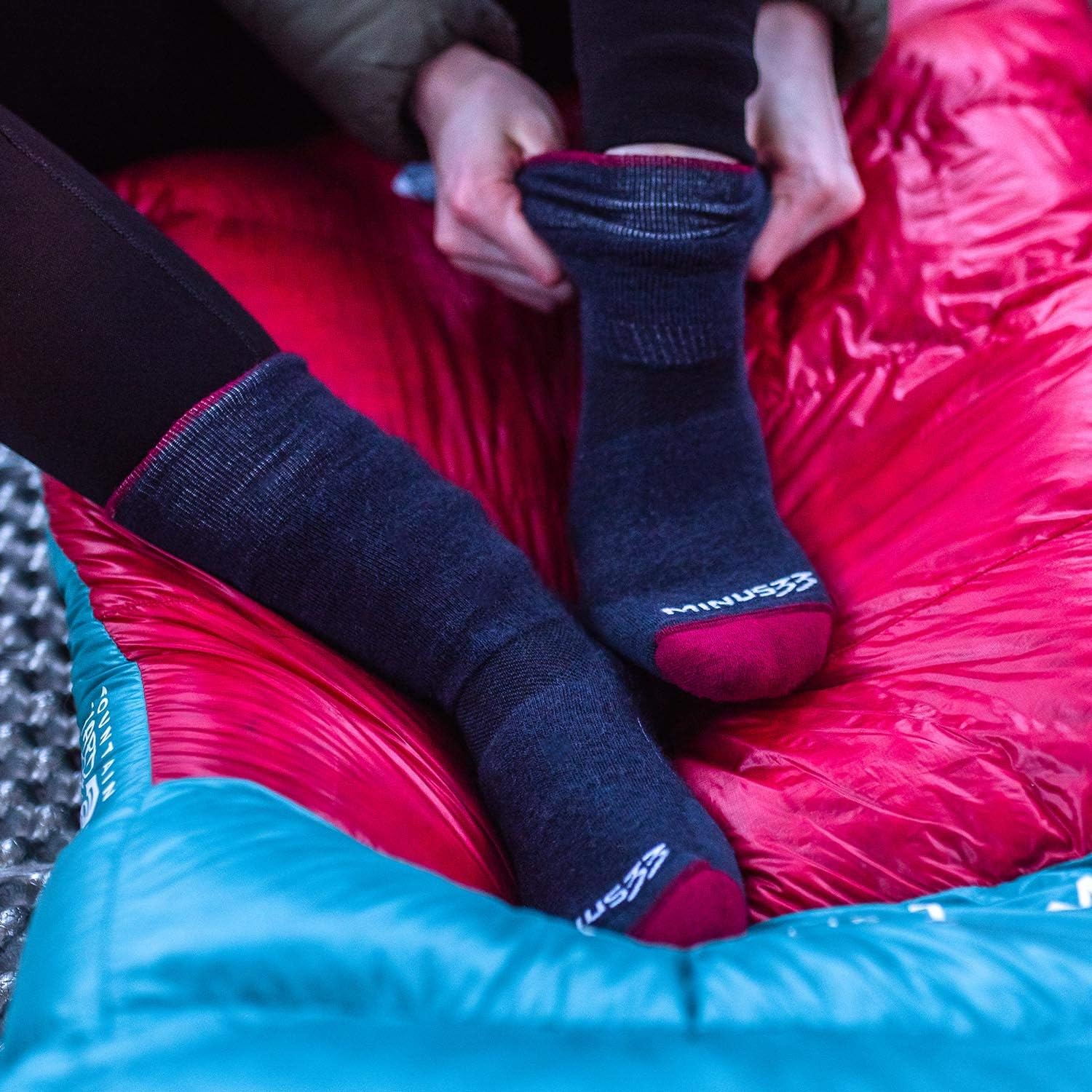 USA Made - Lightweight Crew Socks - Hiking Socks - Merino Wool - Mountain Heritage