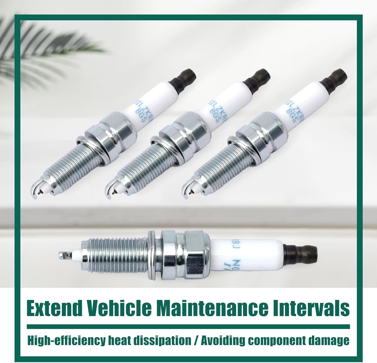 YUXIVCNE 4Pcs 18875-08085 Spark Plug Replacement for Hyundai Sonata 2020-2021 for Kia K5 2021 1.6L L4 Parts Replace 1887508085