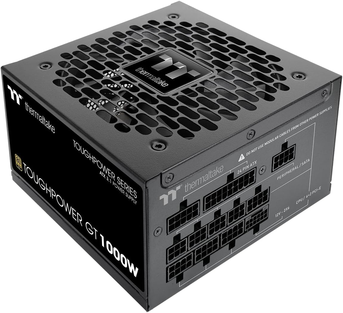 Thermaltake Toughpower GT 1000W | ATX 3.1 | PCIe 5.1 | 80+ GOLD | Modular