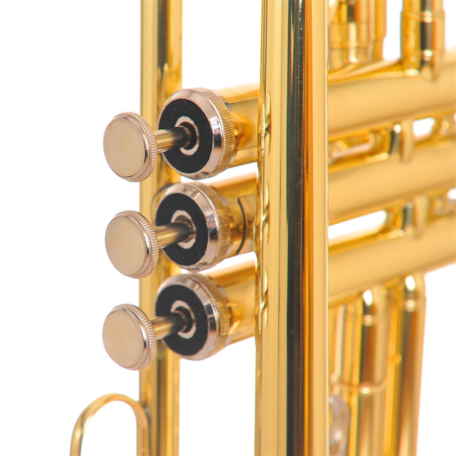 Trompeta Plana En Si Instrumento Profesional Para Principiantes Cuerno De Pistón Dorado
