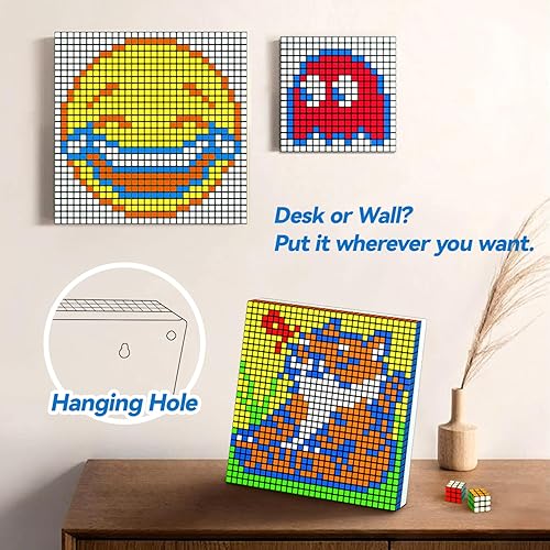 Miniatura 4 de GAN 100 mini cubos de 3 x 3 con placa de rompecabezas, cubo mágico de mosaico, rompecabezas de juguete para niños y adultos cumpleaños