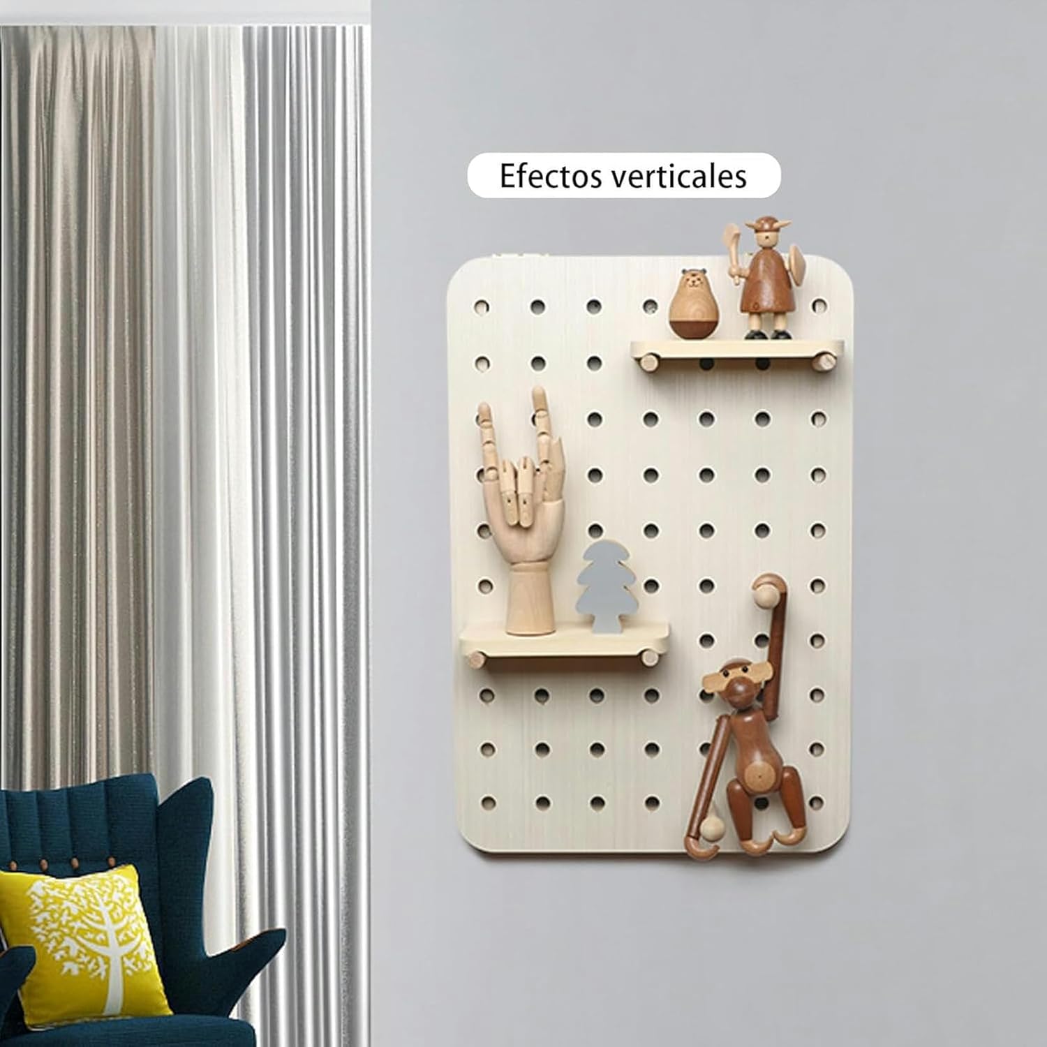 Decorative Wall Panels, Multifunctional Decorative Electric Box Lid Wooden Shelf Pegboard Electric Meter Box to Hide Pictures Painting Cover Home Decoration, 40 * 30cm