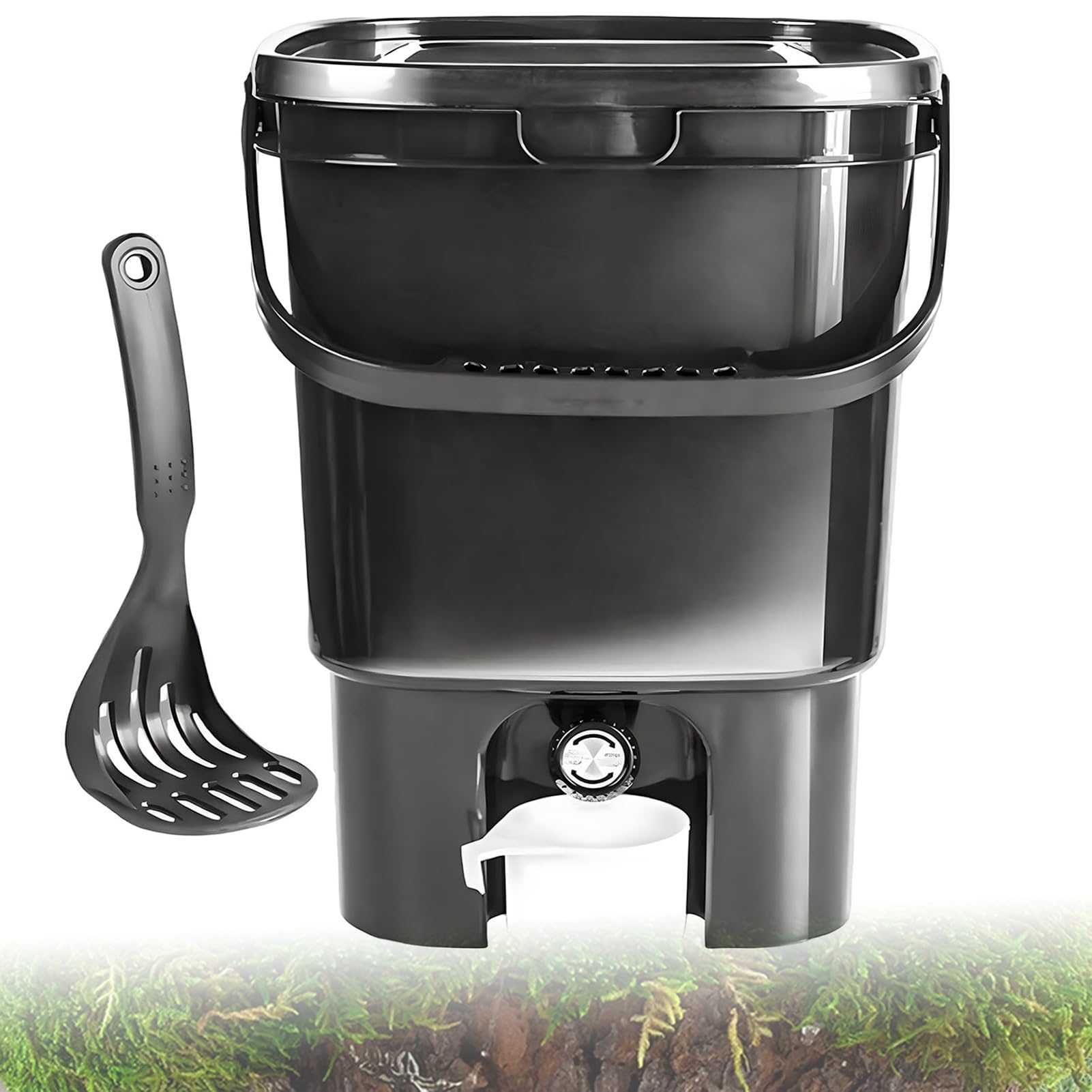 Seau à compost de 21 L avec couvercle à boucle pour vos déchets alimentaires