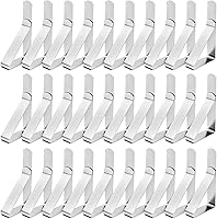Vista 12 de Paquete de 12 clips para mantel, clips para mantel de picnic, abrazaderas de acero inoxidable, clips de mesa para restaurante, picnic, carpas