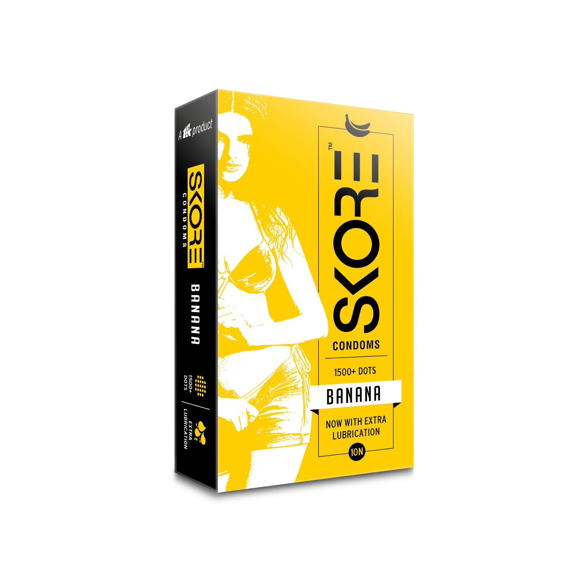 Skore Banana Flavoured Condoms 10's (Pack of 4)-image-39