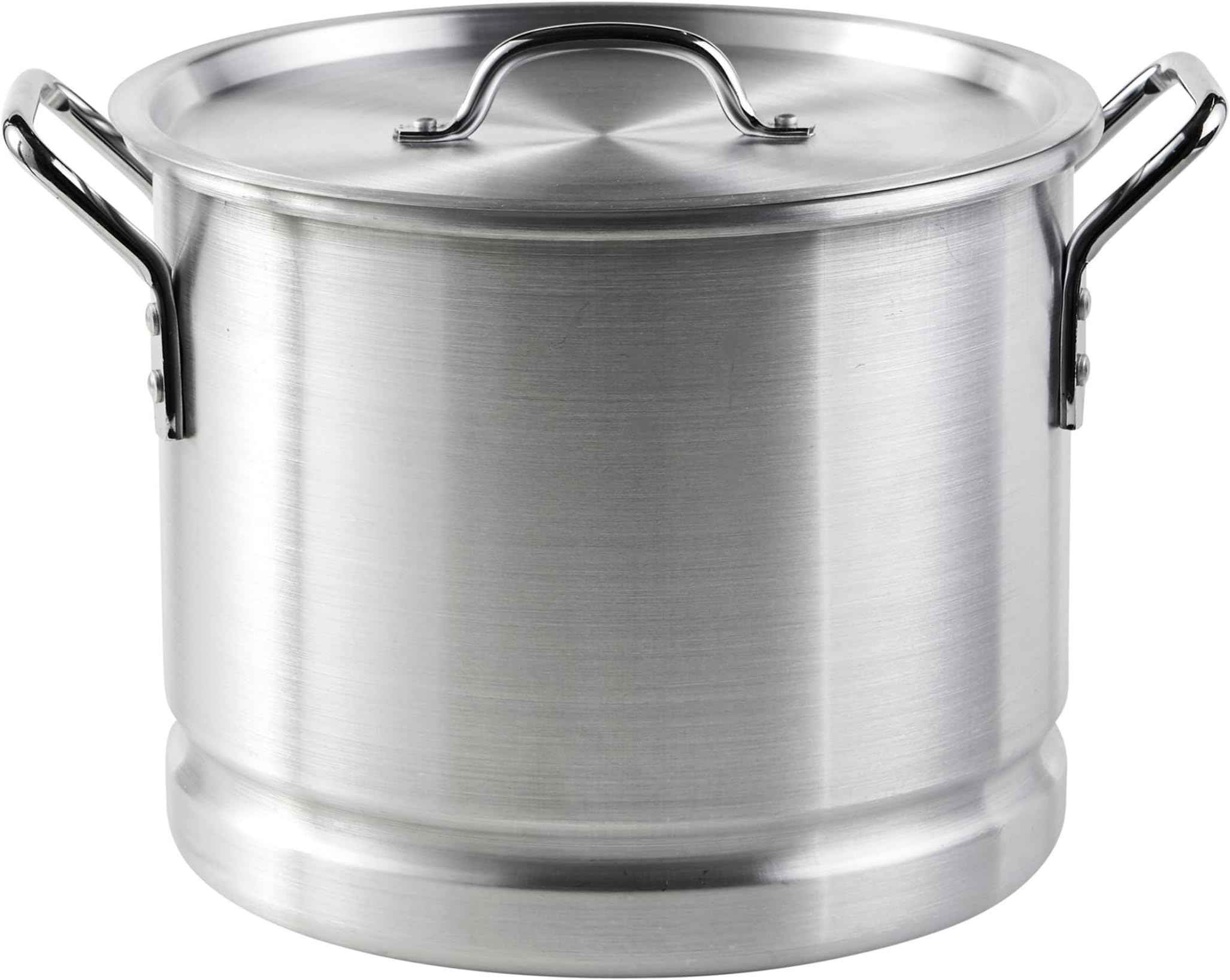 IMUSA Aluminum Steamer with Rack, 24 Qt, Silver