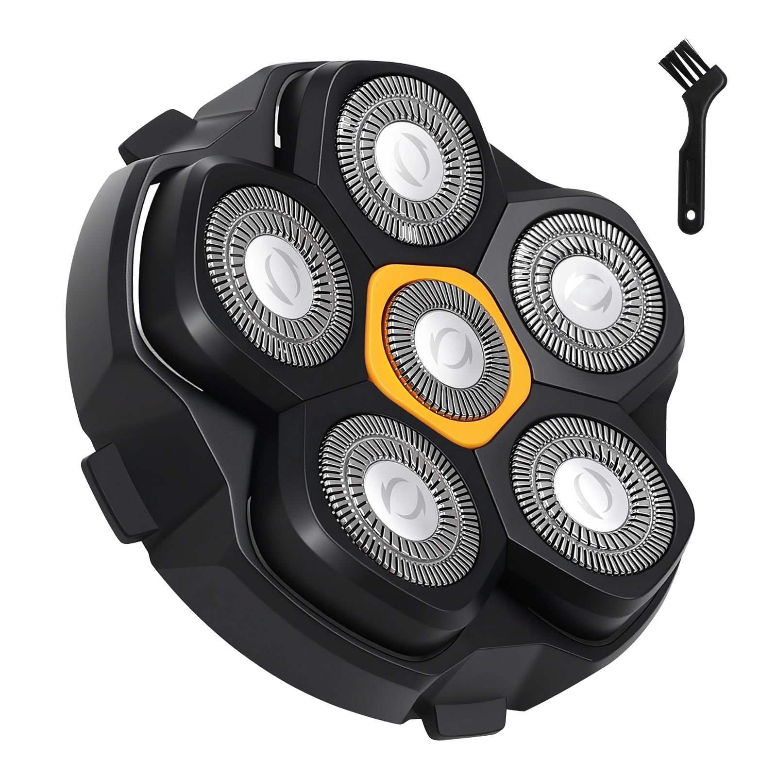 1 Stück Ersatzrasierkopf für Glatzen Rasierer Herren, Magnetische 6 Blade Head Shaver Ersatzköpfe, 6D Rasierkopf für Herrenrasierer für JoyKoi Solimpia DOAO Singphere AEXIRI Kopfrasierer