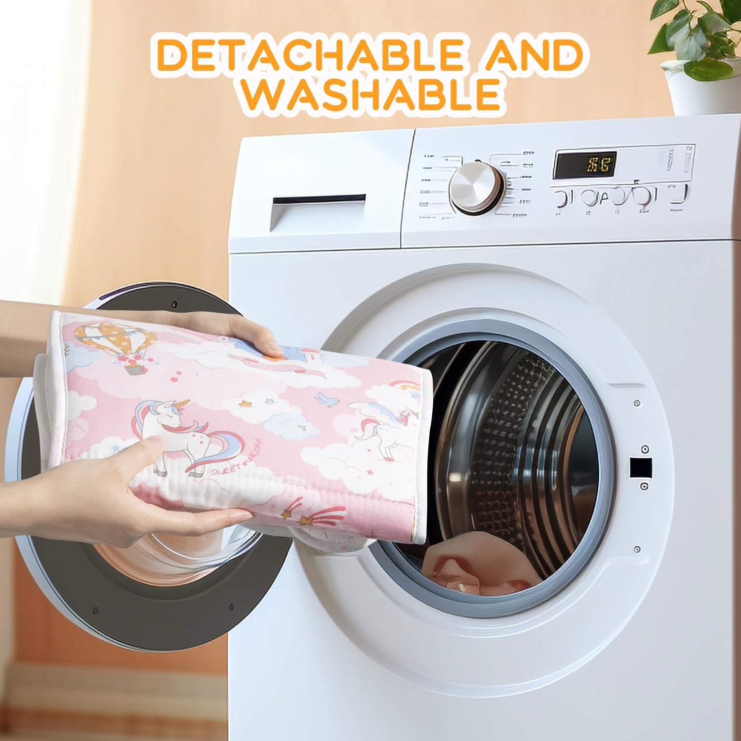 Toddler Swing Cushion - FEISIKE Outdoor Baby Swing Seat Insert Pad with Strap Covers, Compatible with Outside Infant Swings for Toddlers Age 1-3, Detachable and Washable(Swing Not Included)