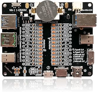 USB Cable Data Line Test Board USB Cable Checker Data Wire Charging Test Card Type-C Micro Type A Type B
