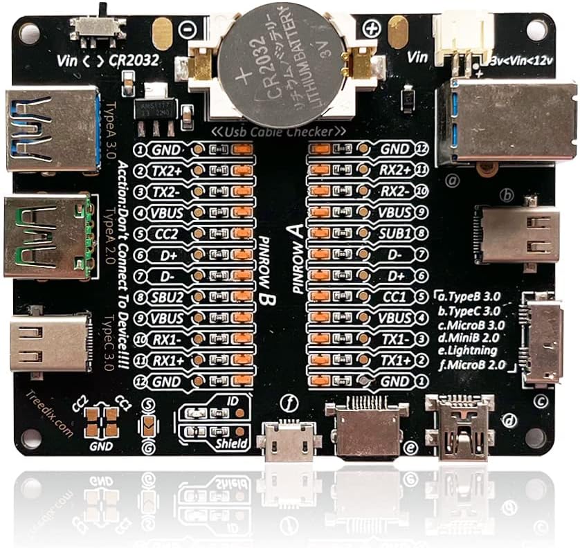 USB Cable Data Line Test Board USB Cable Checker Data Wire Charging Test Card Type-C Micro Type A Type B