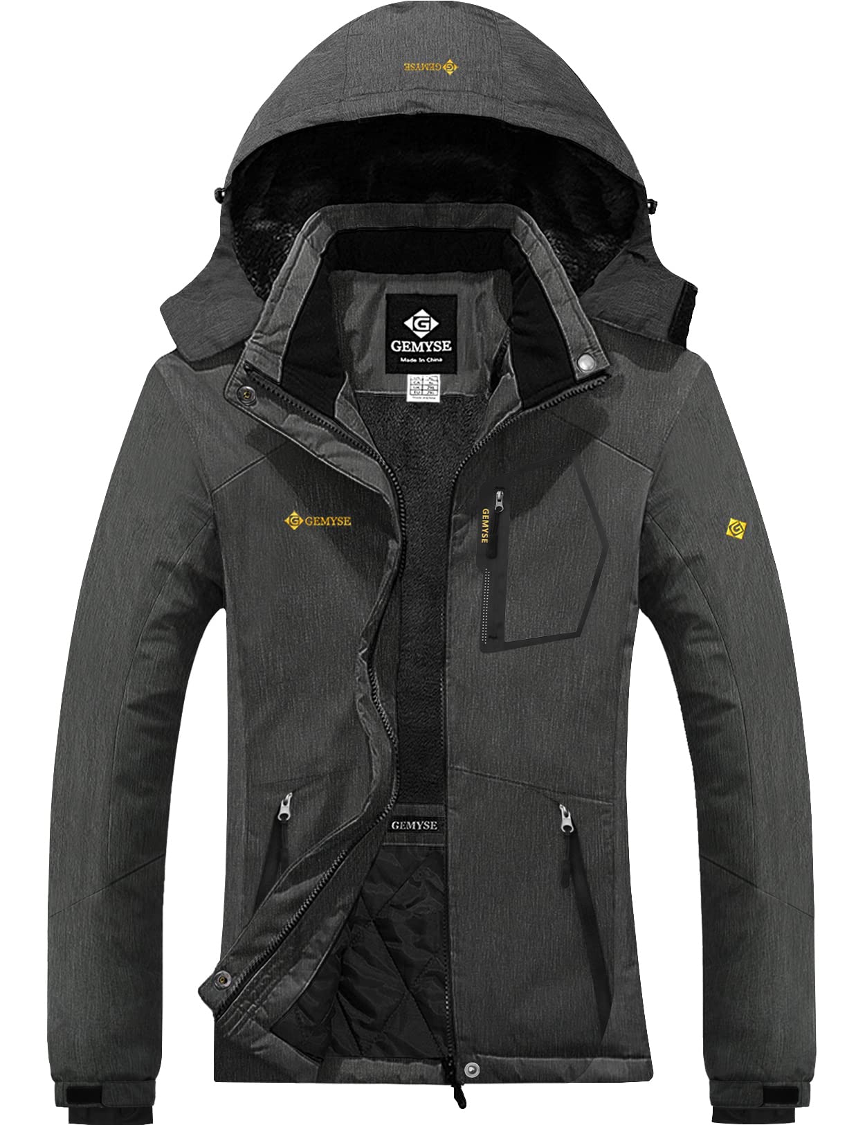 Icepeak ski-jas Electra beige/zwart