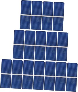 Toddmomy Células Solares Mini Policristalinas 0,5v 320ma 52x19mm Para Proyectos Diy Al Aire Libre Carga De Batería Resistencia Al Agua y Alta Durabilidad Color Azul