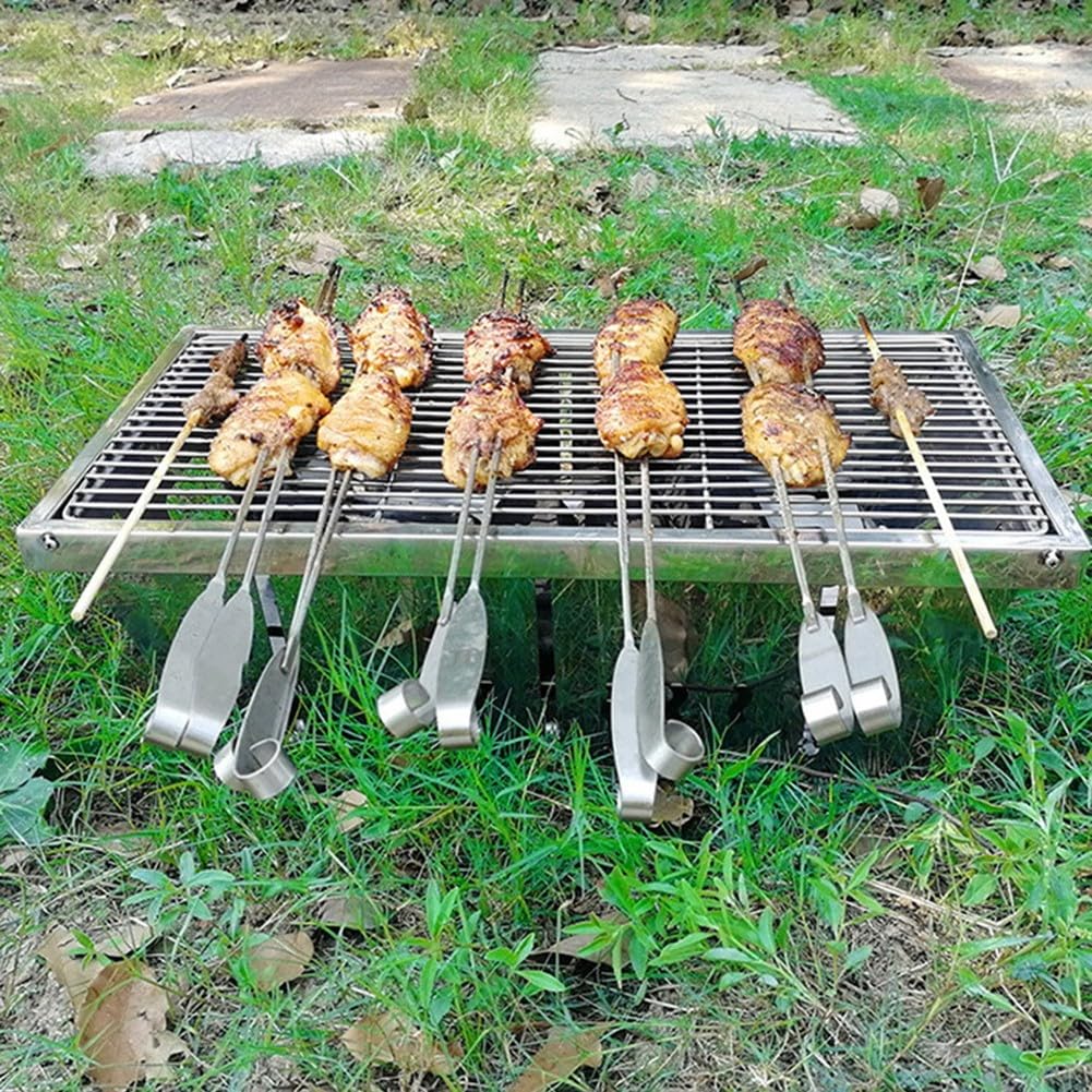 Griglia Camping per igt Acciaio Pieghevole 36cm Griglia Camping