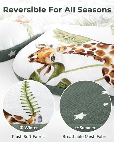 Miniatura 4 de Inserto infantil compatible con columpio Mamaroo de 4moms y asiento de coche infantil, incluye 3 bolas de repuesto, inserto reversible para columpio