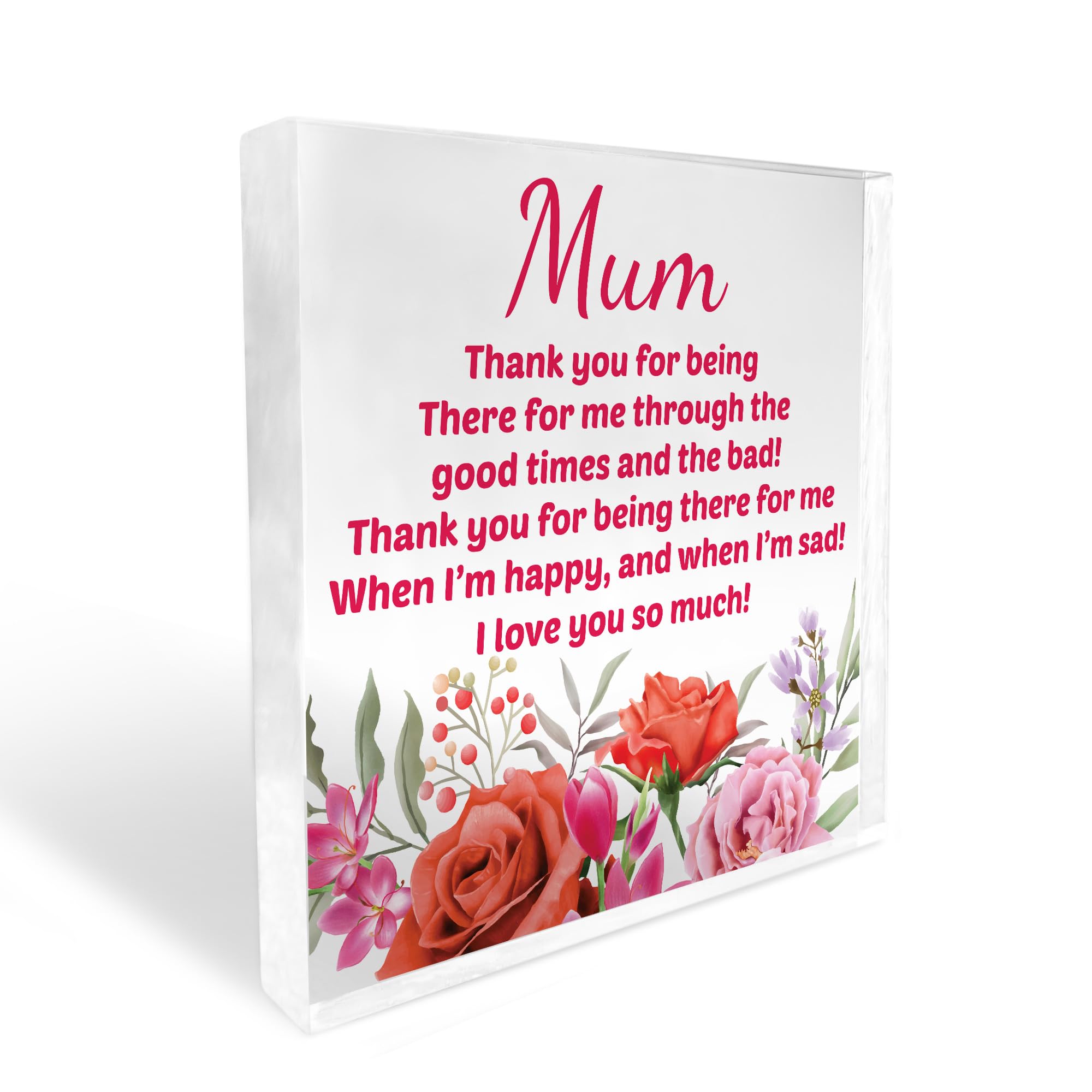 Red Ocean Mum Gifts For Birthday Christmas From Daughter Son Mother Daughter Plaque Mother And Son Gifts Keepsake