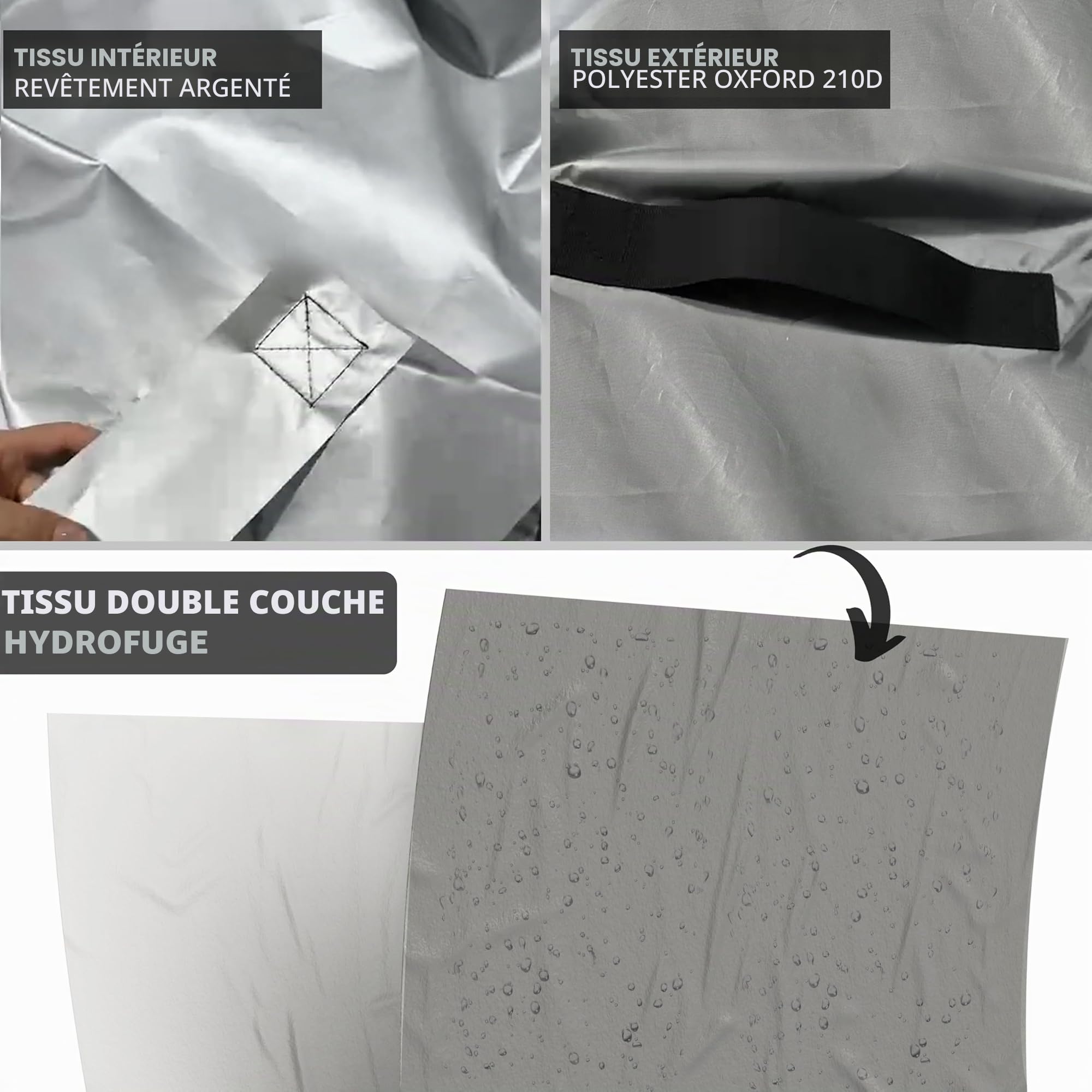Housse de matelas de déménagement 160 x 200 cm avec 8 poignées renforcées - Sac de rangement imperméable avec double couche technique et fermeture éclair épaisse - Protecteur résistant de