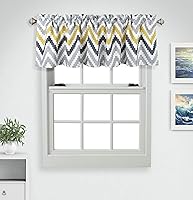 Vista 10 de Aiking Home Cenefas de ventana – 2 paneles de poliéster sólido cenefas de cocina con bolsillo para barra de 2.5 pulgadas para ventanas pequeñas