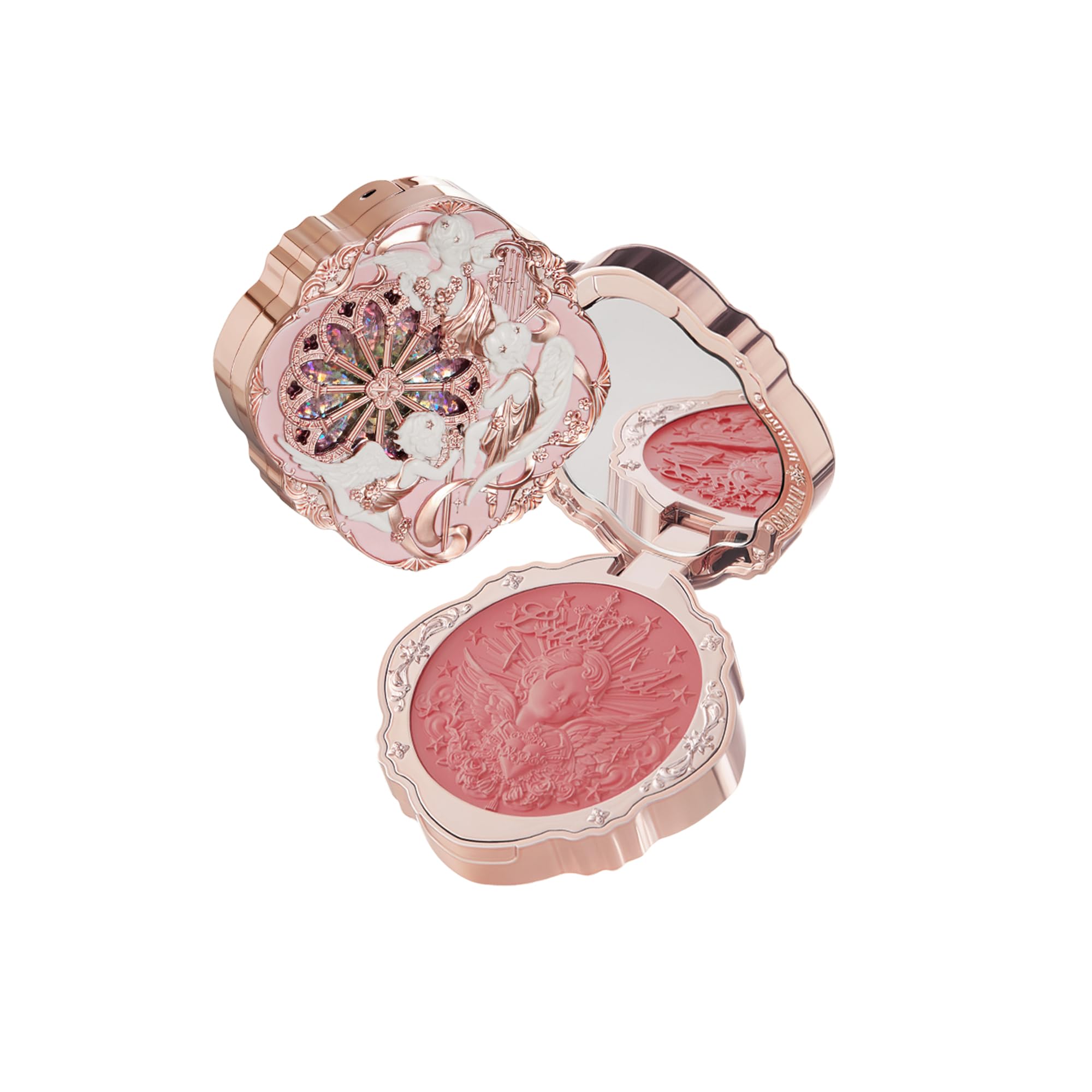 Flower Knows Little Angel Cream Blush 6g - Natural Looking, High-Coverage, Smooth Blending, Long-lasting Radiance (02 Floral Praise - Vibrant Rose, 6g) 02 Floral Praise - Vibrant Rose 6g