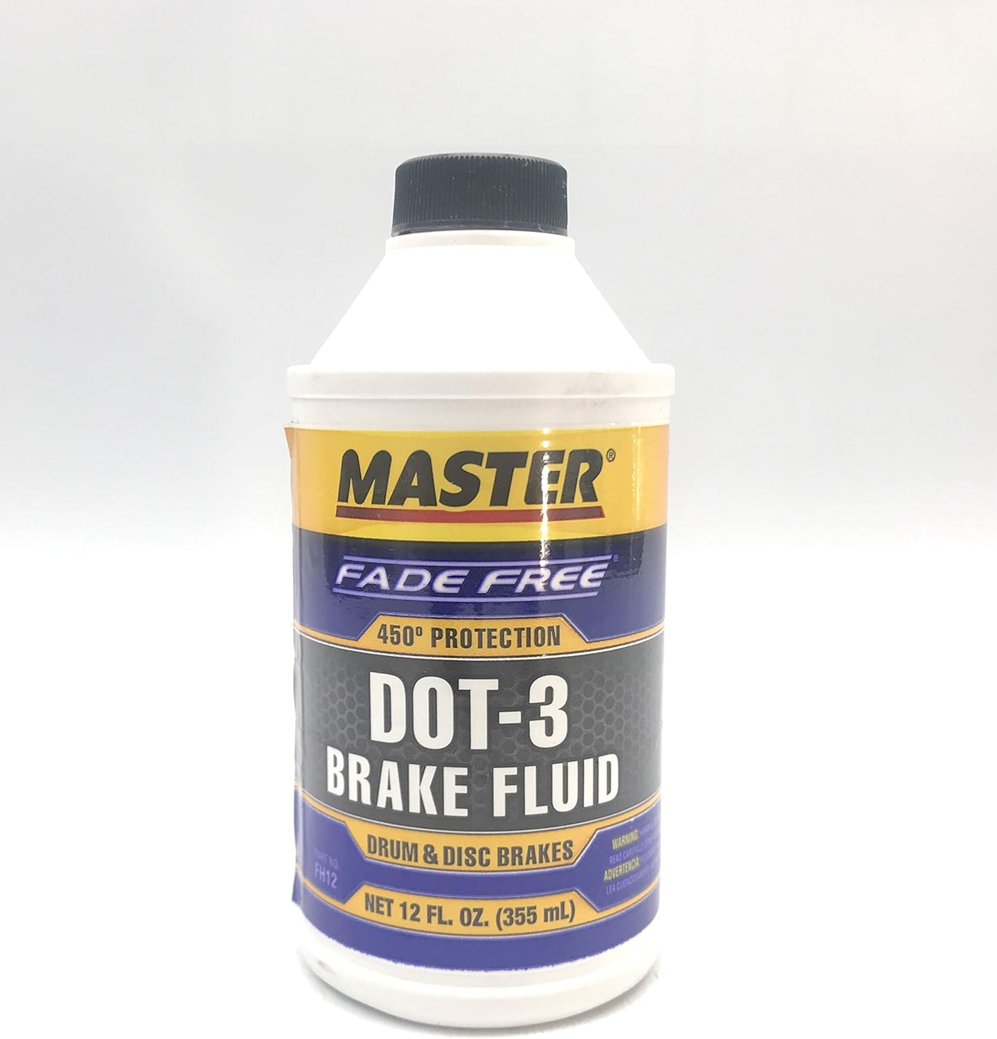Master FH12-12PK Brake Fluid DOT 3 12/12OZ