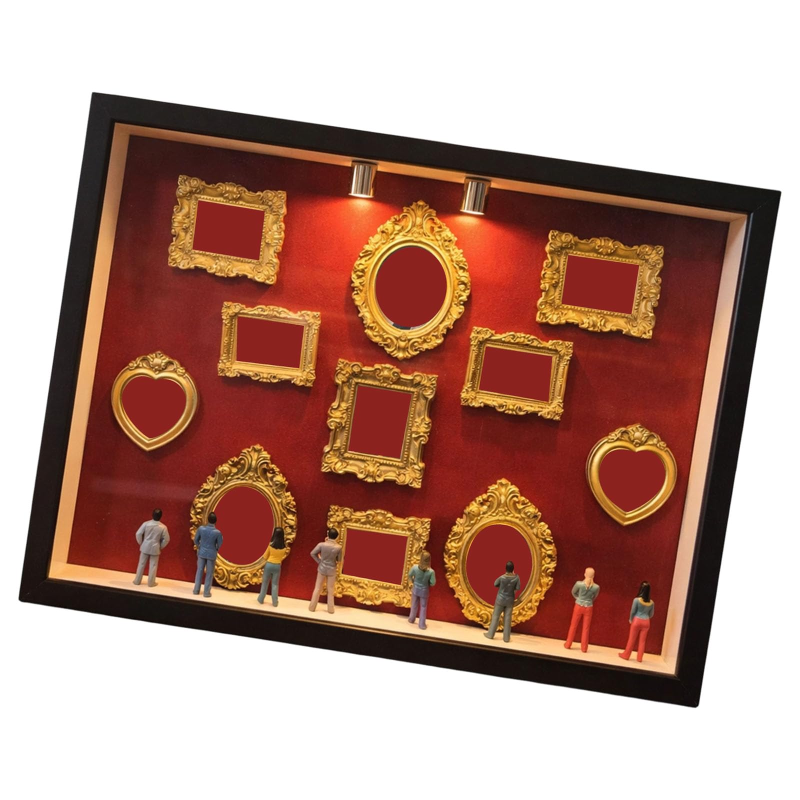 Elnwnnkc Diys Minis Museums Silhouetted Box Shadows Box Frame Personalize Shadows Frame Set