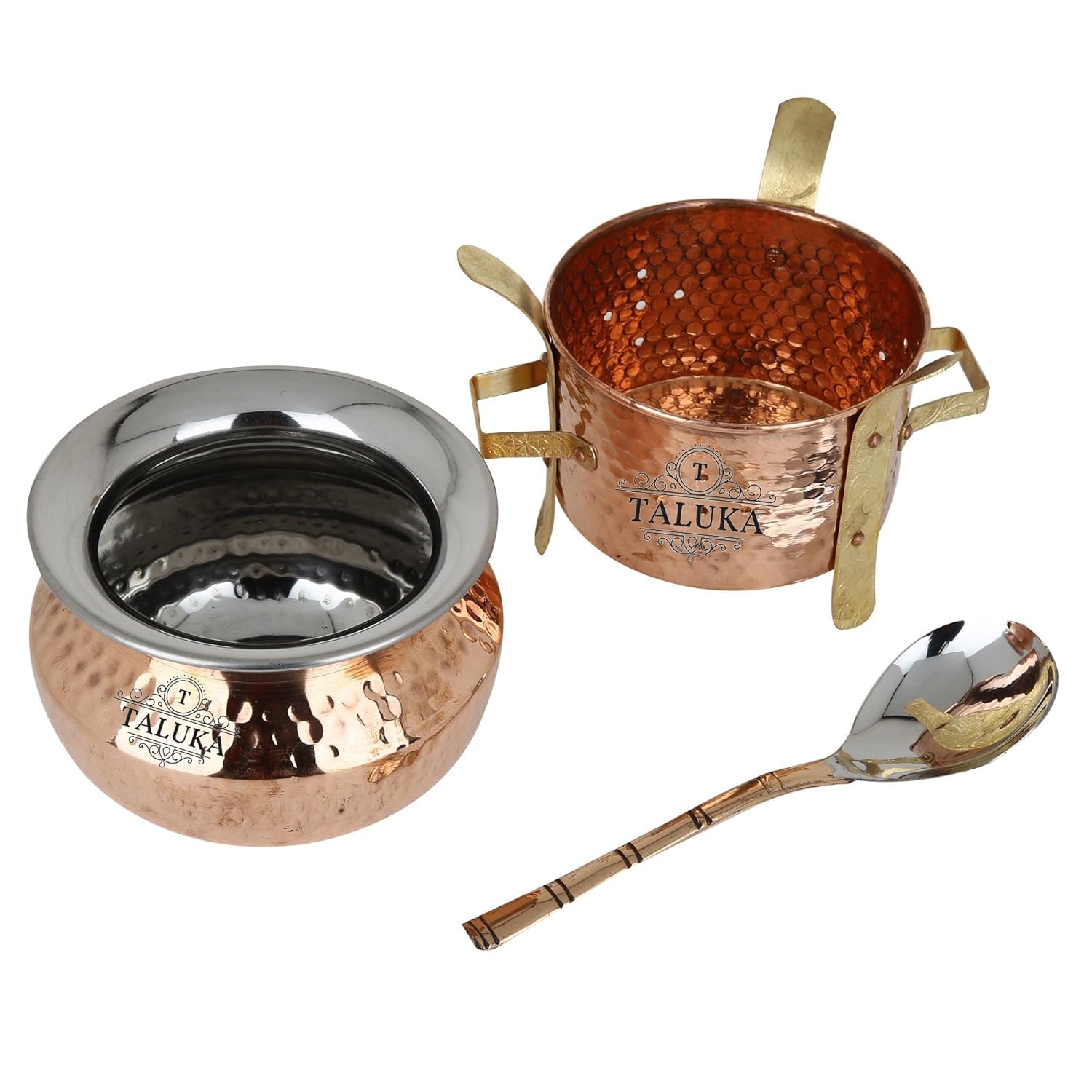 Service de table chaud avec Handi cuivre 500ml et Sigri de cuisine