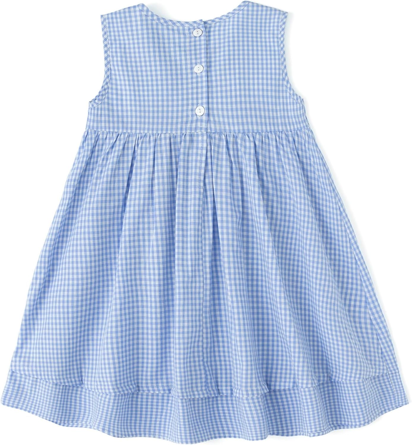 Simplee kids Baby Girl Smocked Dress Summer Casual Short Sleeve Dresses Floral Print Sundress Princess Dress for Toddlers