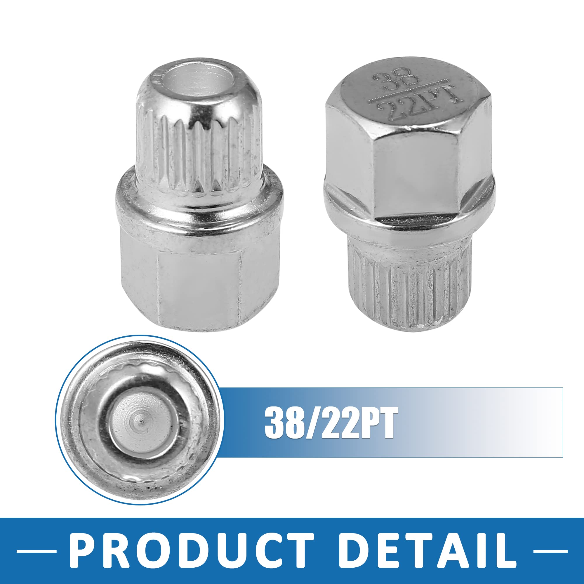 Dado Bloccaggio Ruota Antifurto Per BMW - Chiave Di Sicurezza Per Cerchi In Acciaio, Tono Argento - Foto 10