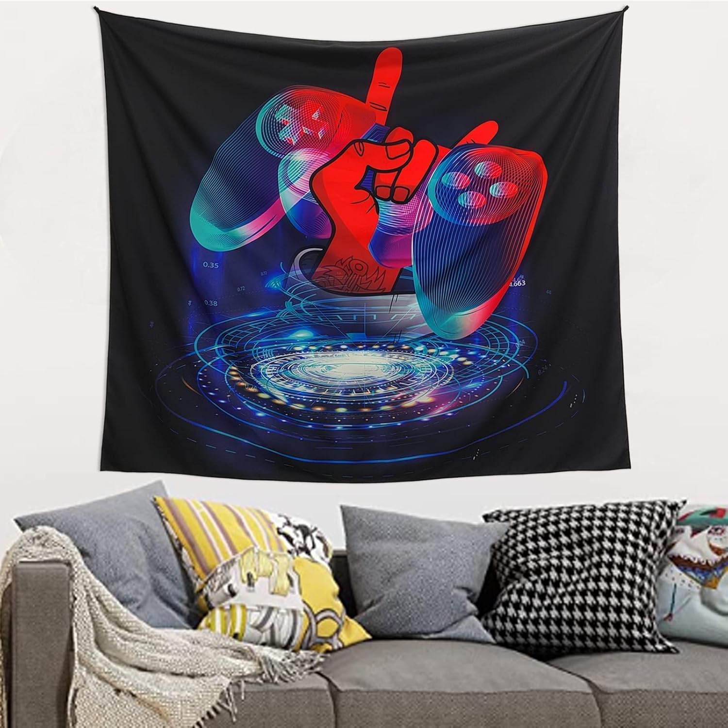 Yon Game Tapestry Game over 3D Tapestry Funny Tapestry Game