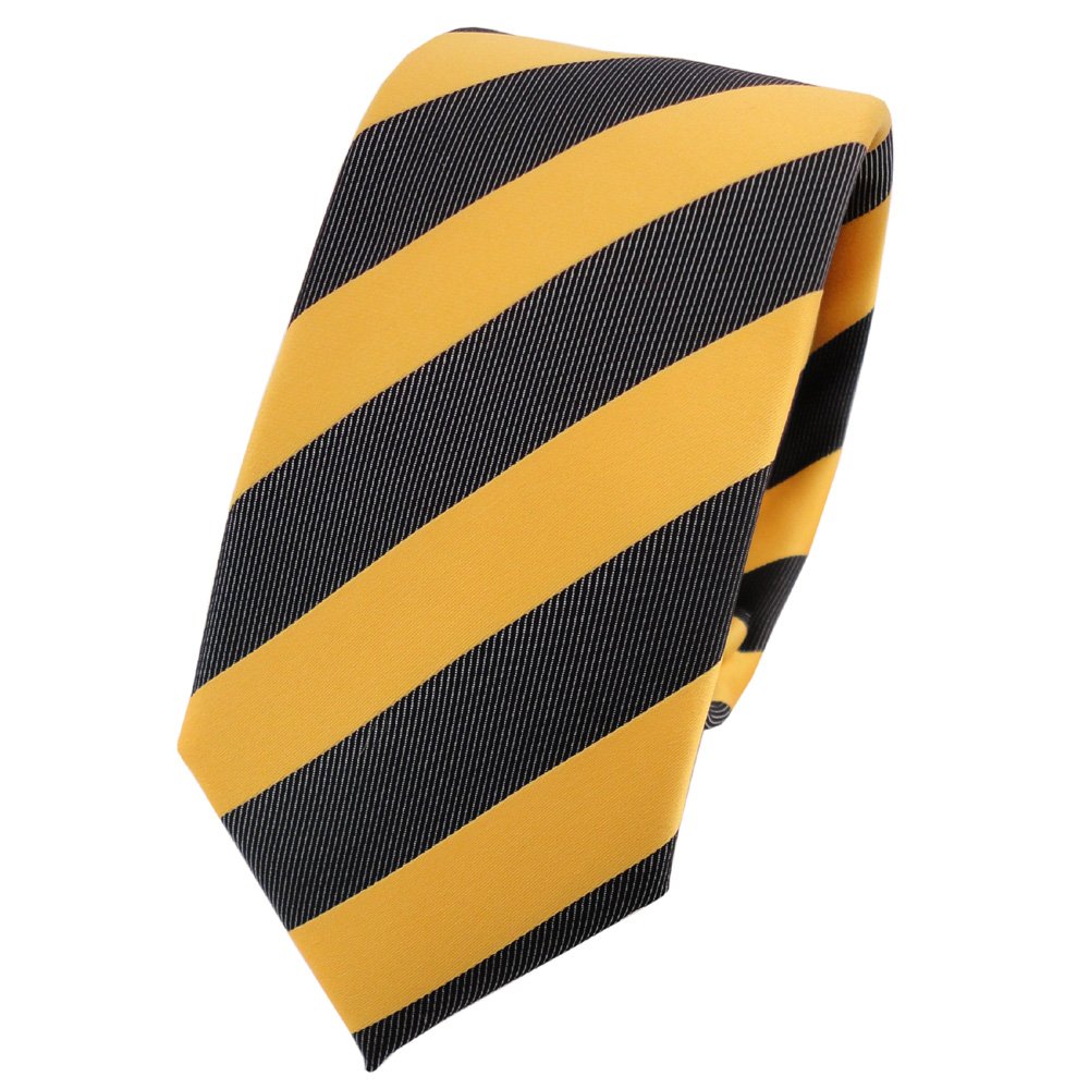 Cravatta Uomo Stretta TigerTie Rigata - Colori Oro, Blu, Rosso, Arancione, Nero