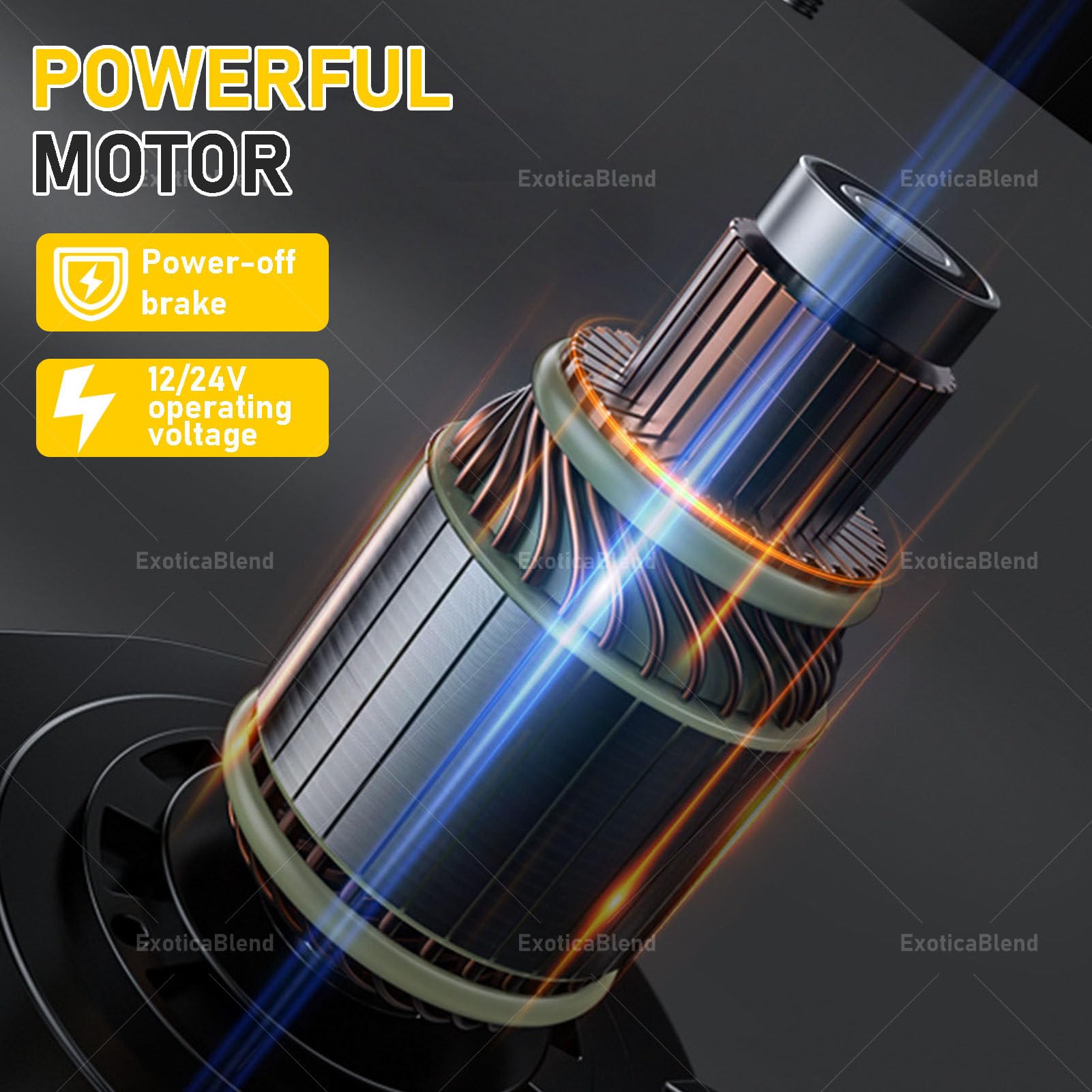 Wciągarka elektryczna 3000–6000 lbs (12 V / 24 V) do ATV, UTV i pojazdów ciężarowych – model z liną stalową, pilotem bezprzewodowym/przewodowym 12V-3500LBS