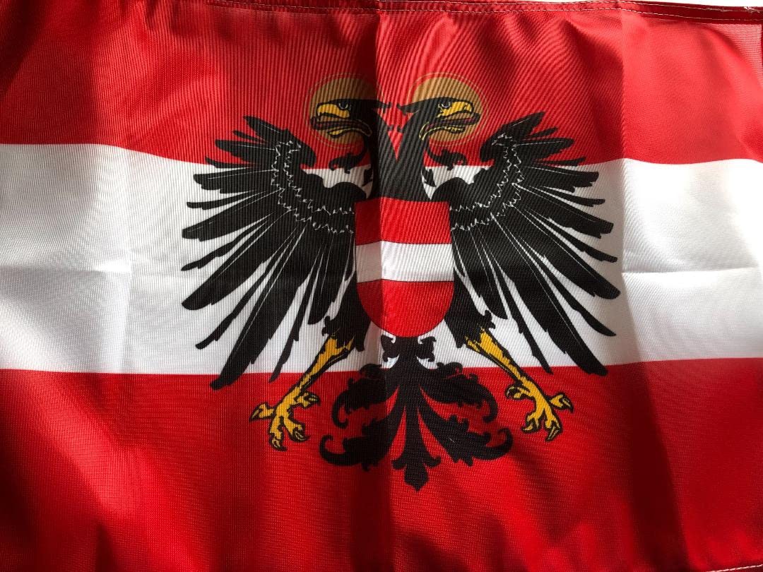 U24 Adesivo Austria con aquila Bandiera 12 x 8 cm